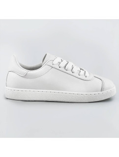 Biele dámske šnurovacie sneakersy (BF-025)