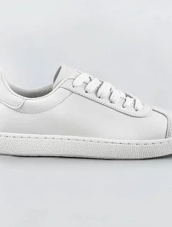 Biele dámske šnurovacie sneakersy (BF-025)