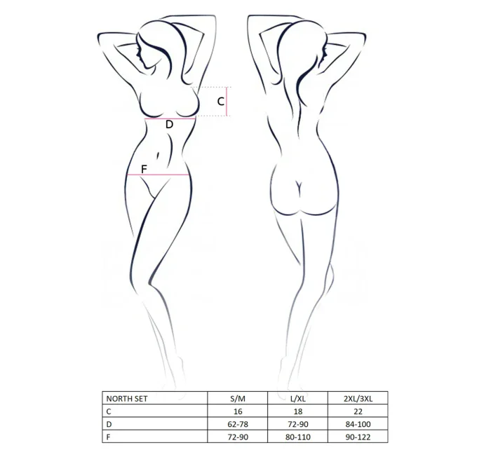 Passion North set farba:čierna