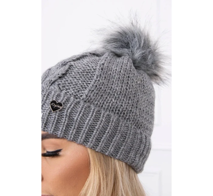 Čiapka K168 tmavo šedá Čiapka K168 tmavo šedá