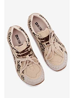 Kožené semišové dámské tenisky Big Star model 22074804 béžové - Big Star Shoes