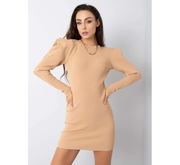 Šaty 269 SK model 14839950 velbloud - FPrice Šaty 269 SK model 14839950 velbloud - FPrice