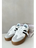 Dámske tenisky na platforme White and Grey Nesonice Dámske tenisky na platforme White and Grey Nesonice