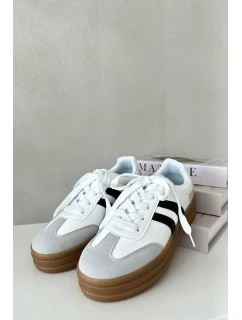 Dámske tenisky na platforme White and Grey Nesonice