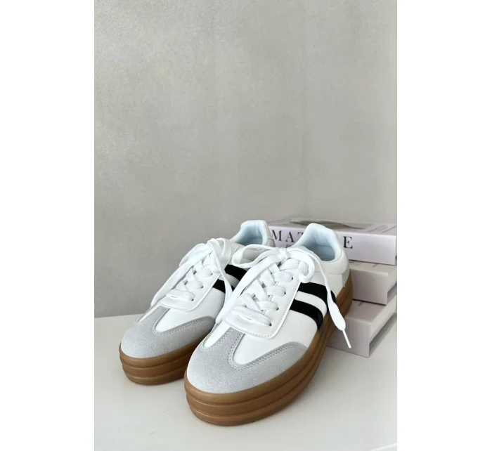 Dámske tenisky na platforme White and Grey Nesonice Dámske tenisky na platforme White and Grey Nesonice