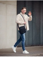 Pánska crossbody taška Vuch Tate Black Pánska crossbody taška Vuch Tate Black