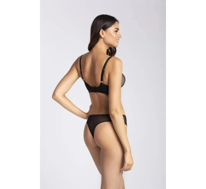 Dámska podprsenka NANCY 01 Black with beige - Gatta
