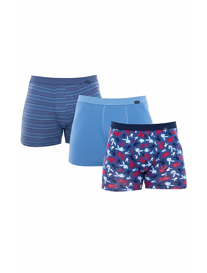 Pánske boxerky 3Pack 946/08 blue mix - Cornette Pánske boxerky 3Pack 946/08 blue mix - Cornette