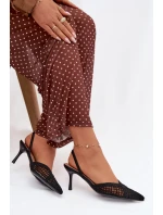 Sandále na podpätku model 224493 Vykročte štýlovo