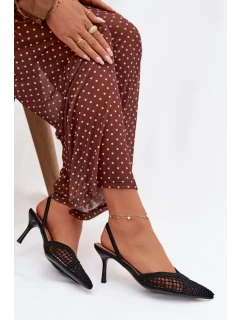 Sandále na podpätku model 224493 Vykročte štýlovo