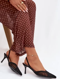 Sandále na podpätku model 224493 Vykročte štýlovo