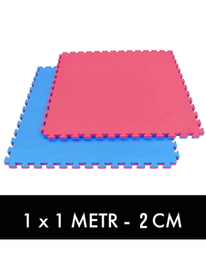 Cvičebná podložka s bezpečnostným certifikátom - Puzzle 1x1m - Tatami 2 cm