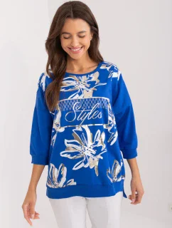 Bluzka RV BZ model 20148858 kobaltowy - FPrice