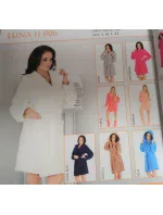 Krátky dámsky župan s kapucňou 806 LUNA II