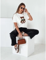 Dámské tričko ecru model 21976450 - Dstreet