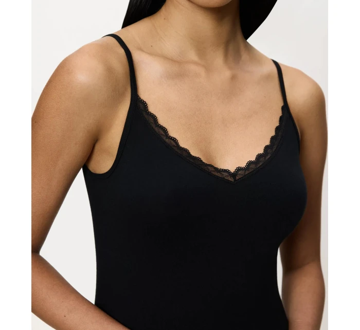 Bavlnený špagetový top - BLACK - TRIUMPH BLACK - TRIUMPH