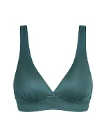 Dámske plavky DIM SWIMWEAR GLOSSY TRIANGLE BRA - DIM - tmavozelená Dámske plavky DIM SWIMWEAR GLOSSY TRIANGLE BRA - DIM - tmavozelená
