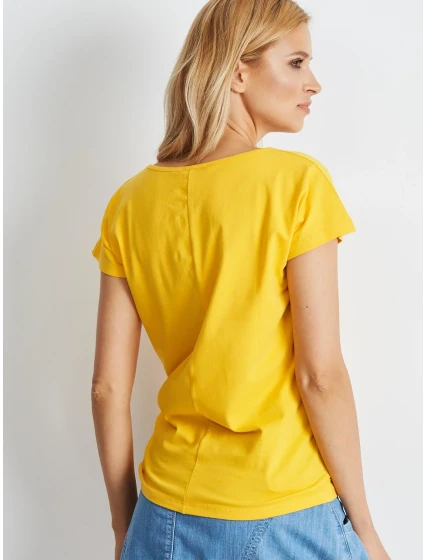 Tričko RV BZ model 14829657 tmavě žlutá - FPrice Tričko RV BZ model 14829657 tmavě žlutá - FPrice