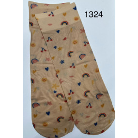 Dámske ponožky s potlačou 1324