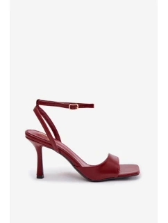 Sandále na podpätku model 222263 Krok v štýle