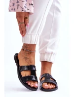 Modne Wegańskie Klapki ZAXY JJ285263 Czarne