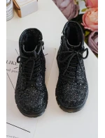 Dětské Botky Se Zipem Černé model 21636429 - Boto