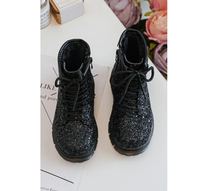 Dětské Botky Se Zipem Černé model 21636429 - Boto