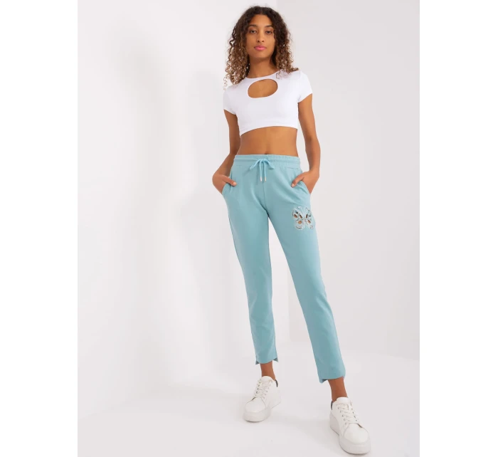 Spodnie dresowe RV DR model 20080866 mietowy - FPrice Spodnie dresowe RV DR model 20080866 mietowy - FPrice