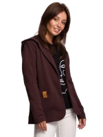 Blejzr s kapucí z úpletu černý model 15105755 - BeWear Blejzr s kapucí z úpletu černý model 15105755 - BeWear