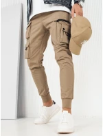 Pánske bojové nohavice béžové FashionStreet UX4157 Pánske bojové nohavice béžové FashionStreet UX4157