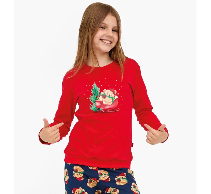 Cornette Young Girl pyžamo 592/186 Teddy dĺžka/r Vianoce 134-164