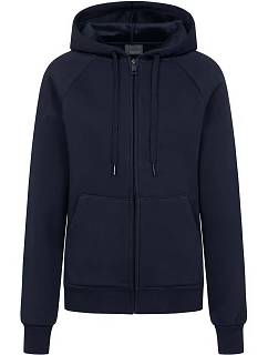 Dámská mikina s kapucí z těžké bavlny 40. navy model 22463504 - Promodoro