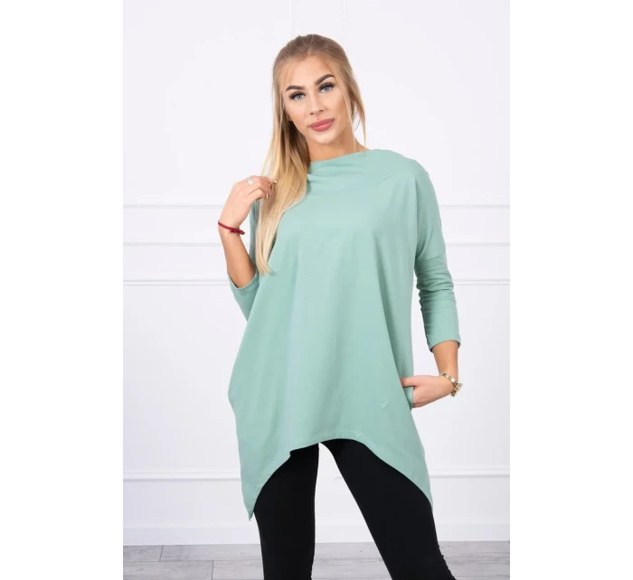 Mikina s potiskem kola tmavě mátová Mikina s potiskem kola tmavě mátová