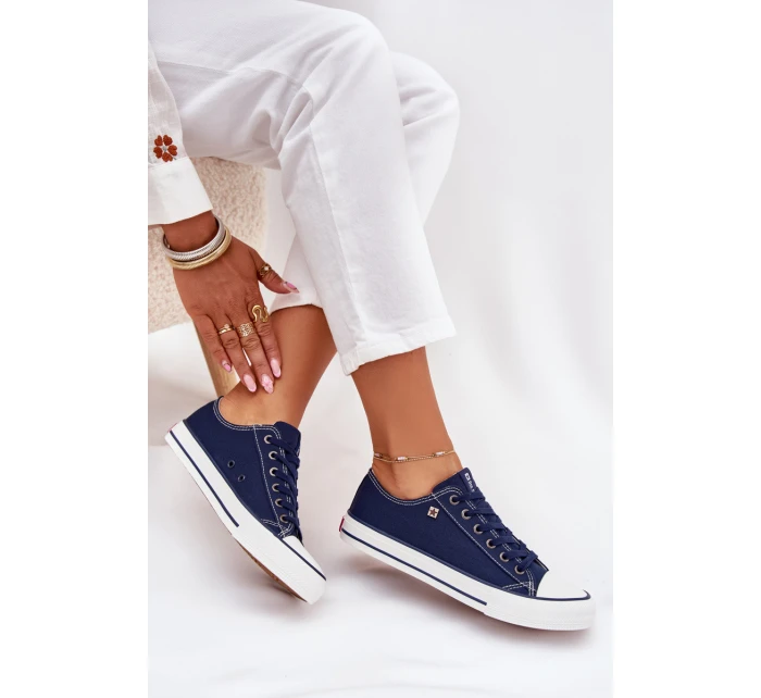 Dámské Nízké Tenisky Big Star model 21705176 Tmavě Modré - Big Star Shoes Dámské Nízké Tenisky Big Star model 21705176 Tmavě Modré - Big Star Shoes