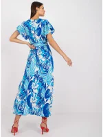 Sukienka DHJ SK biało niebieski model 21110861 - FPrice Sukienka DHJ SK biało niebieski model 21110861 - FPrice