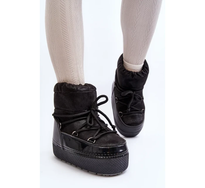 Dámské Sněhule S vázáním Black Toolsa Dámské Sněhule S vázáním Black Toolsa