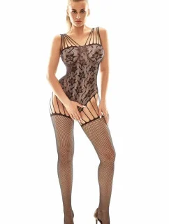 Očarujúce bodystocking Lesha čierny - Anais