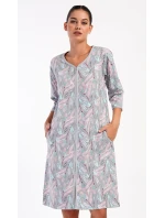 Dámske domáce šaty s trojštvrťovými rukávmi Kika