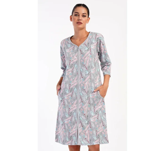 Dámske domáce šaty s trojštvrťovými rukávmi Kika