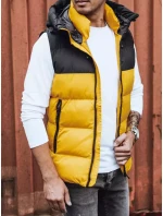 Pánská prošívaná žlutá vesta Dstreet model 21965406 - FashionStreet