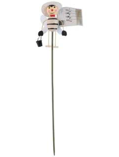 DEKORATÍVNA VČELA NA PERÍ BÉŽOVEJ FARBY