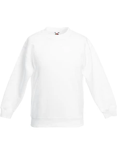 Fruit of the Loom Classic Kids Set-In Sweat Detská mikina 16.2041 biela