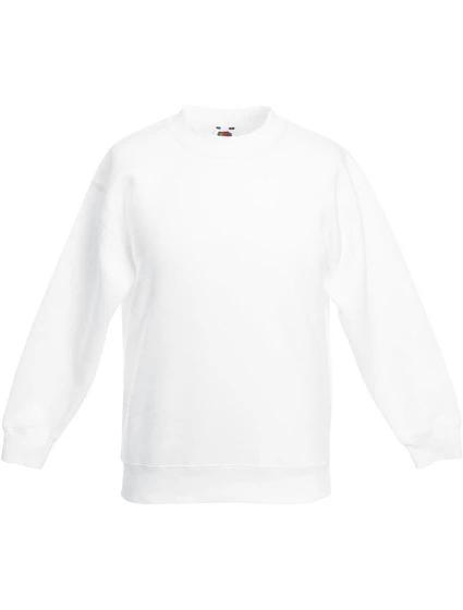 Fruit of the Loom Classic Kids Set-In Sweat Detská mikina 16.2041 biela Fruit of the Loom Classic Kids Set-In Sweat Detská mikina 16.2041 biela