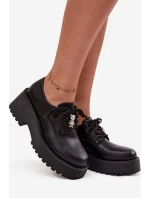 Dámské polobotky s přezkou ekokůže černé model 21714769 - Boto Dámské polobotky s přezkou ekokůže černé model 21714769 - Boto