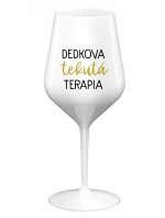 DEDKOVA TEKUTÁ TERAPIA - biely nerozbitný pohár na víno 470 ml DEDKOVA TEKUTÁ TERAPIA - biely nerozbitný pohár na víno 470 ml