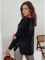 SILKINEA dámska blúzka oversize s príveskom čierna FashionStreet RY2668