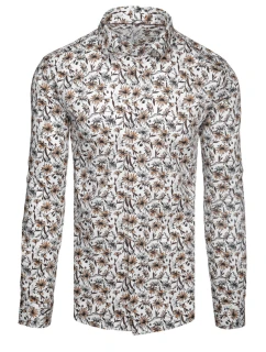 Pánská květovaná košile bílá Dstreet model 21989475 - FashionStreet