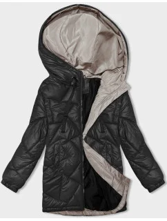 Černá dámská zimní prošívaná bunda model 21246192 - J.STYLE