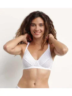 DIM DAILY DENTELLE WIREFREE SOFT CUP BRA - DIM - biela