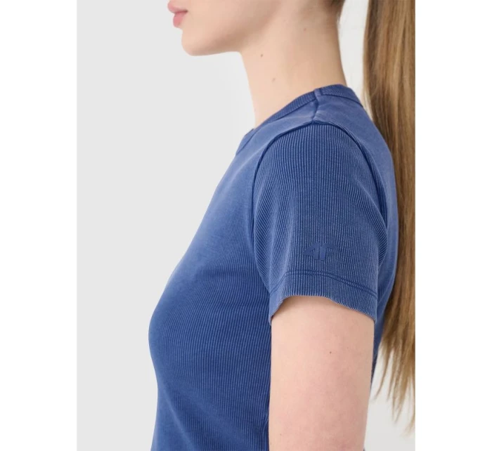 Dámské žebrované tričko model 21436864 - 4F